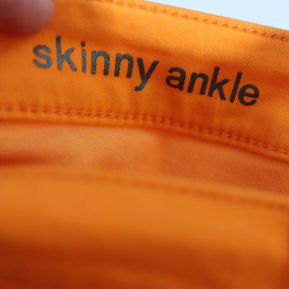 JCP Skinny Ankle Orange Y2K Jean's 29/8 - Picture 11 of 12